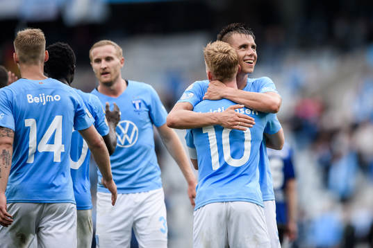 Malmö FFs Anders Christiansen jublar