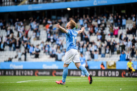 Malmö FFs Anders Christiansen jublar