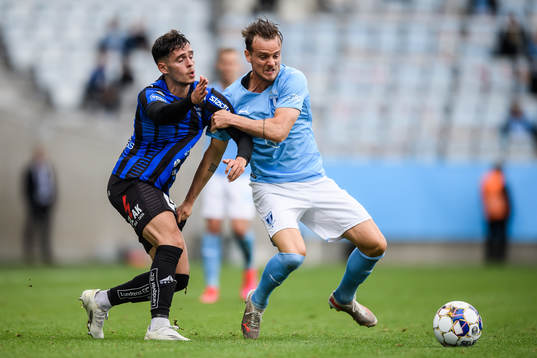 Sirius Laurent Shabani och Malmö FFs Eric Larsson