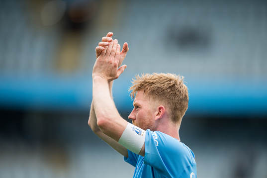 Malmö FFs Anders Christiansen tackar publiken