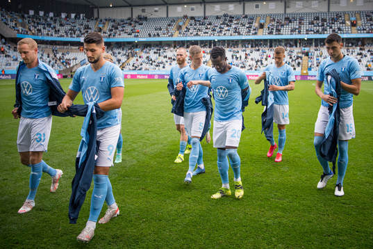 Malmö FFs Franz Brorsson, Antonio Colak, Jo Inge Berget,