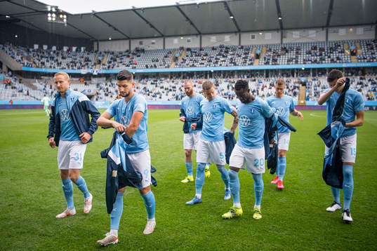Malmö FFs Franz Brorsson, Antonio Colak, Jo Inge Berget,