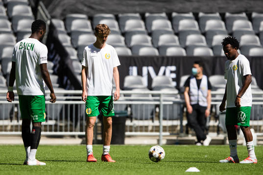 Hammarbys David Accam, Williot Swedberg och Abdul-Halik Hudu