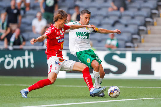 Degerfors Gustav Granath och Hammarbys Jeppe Andersen