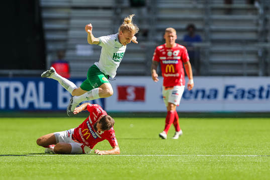Degerfors Sebastian Olsson och Hammarbys Gustav Ludwigson