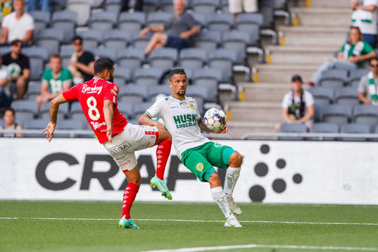 Degerfors Ferhad Ayaz och Hammarbys Mohanad Jeahze