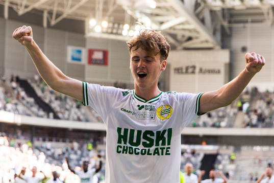 Hammarbys Williot Swedberg tackar publiken