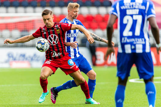 Östersunds Felix Hörberg och IFK Göteborgs Sebastian