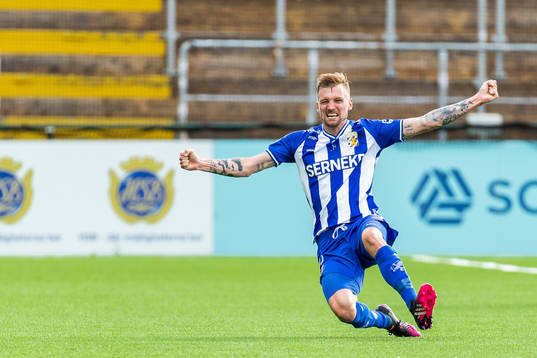 IFK Göteborgs Sebastian Eriksson jublar