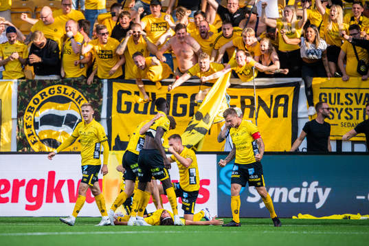 Elfsborgs spelare jublar