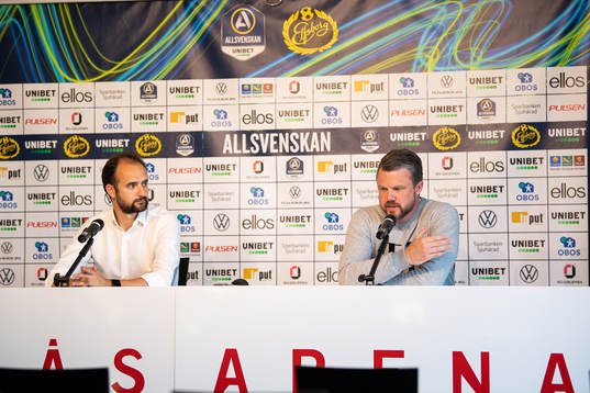 Örebros tränare Vitor Gazimba och Elfsborgs manager Jimmy