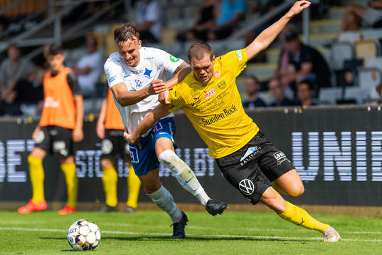 Mjällbys Jacob Bergström och IFK Norrköpings Henrik