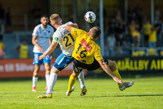 IFK Norrköpings Dino Salihovic  och Mjällbys Jacob