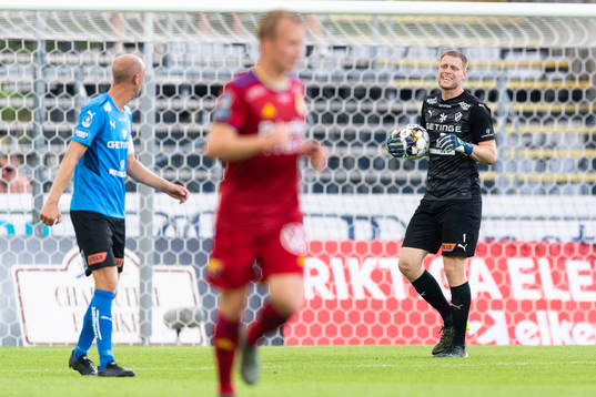 Halmstads målvakt Malkolm Nilsson Säfqvist