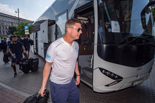 Jon Dahl Tomasson, head coach of Malmö FF arrives at the