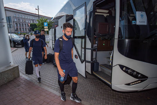 Erdal Rakip of Malmö FF arrives at the hotel
