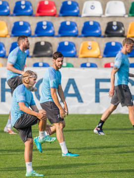 Sebastian Nanasi and Adi Nalic of Malmö FF
