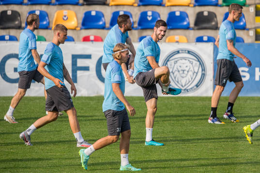 Felix Beijmo, Sebastian Nanasi and Adi Nalic of Malmö FF