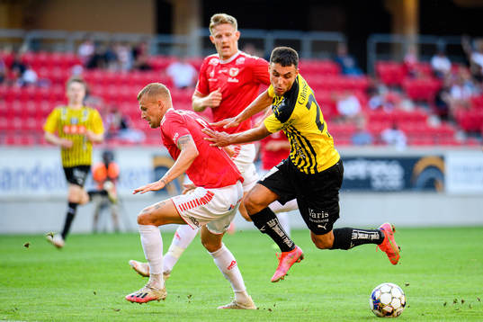 Häckens Ali Youssef och Kalmars Rasmus Sjöstedt