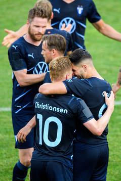 Anders Christiansen and Antonio Colak of Malmö FF