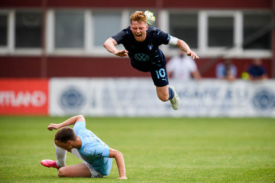 Anders Christiansen of Malmö FF in pain