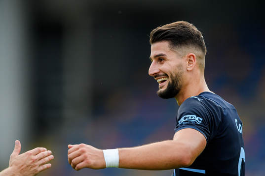 Antonio Colak of Malmö FF celebrates