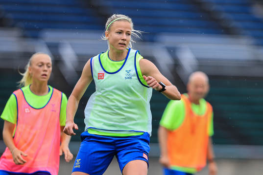 Hanna Glas of the Swedish national women’s football team