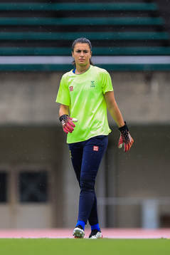 Goalkeeper Zecira Musovic of the Swedish national women’s