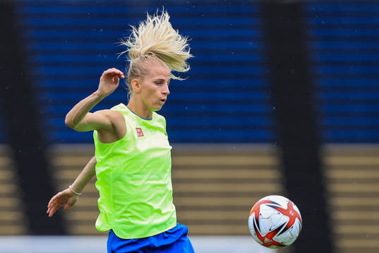 Sofia Jakobsson of the Swedish national women’s football