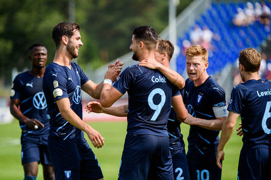 Malmö FFs Adi Nalic , Antonio Colak och Anders