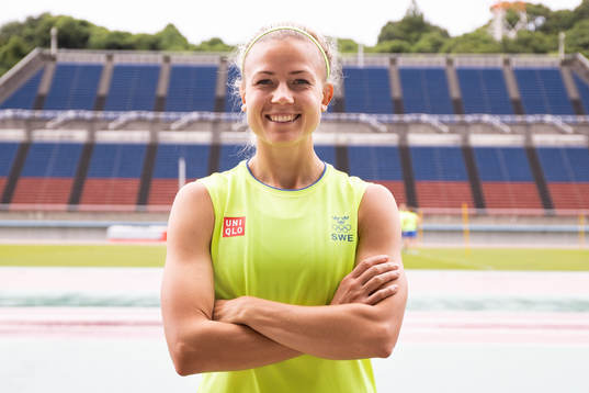Hanna Glas of the Swedish national women’s football team