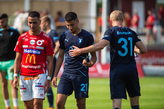 Malmö FFs Peter Gwargis och Franz Brorsson