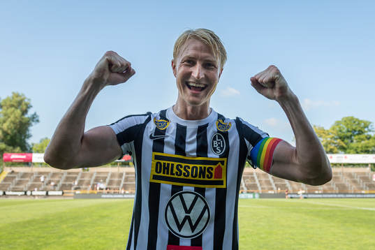 Landskronas Viktor Wihlstrand jublar