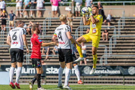 Landskronas målvakt Amr Kaddoura