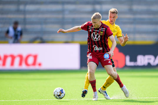 Östersunds Simon Kroon och Elfsborgs Leo Väisänen