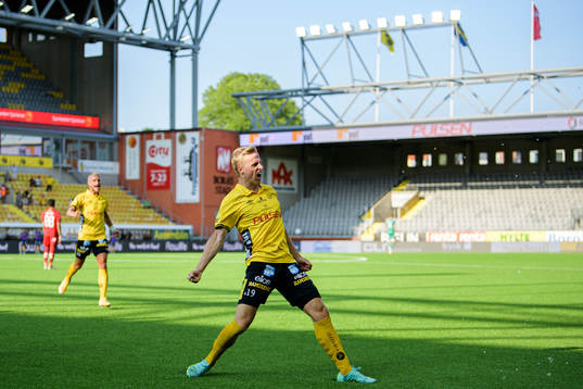 Elfsborgs Jeppe Møldrup Okkels jublar
