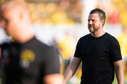 Elfsborgs manager Jimmy Thelin är glad