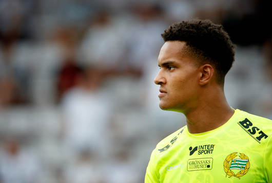 Hammarbys målvakt Oliver Dovin