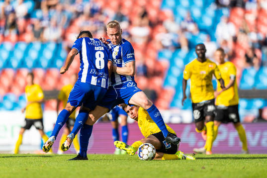 IFK Göteborgs Hosam Aiesh och Kolbeinn Sigthorsson