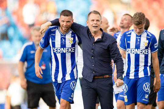 IFK Göteborgs Marcus Berg och tränare Mikael Stahre