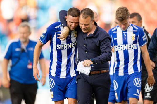 IFK Göteborgs Marcus Berg och tränare Mikael Stahre