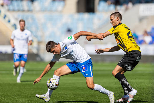 IFK Norrköpings Carl Björk och Häckens Tobias Carlsson