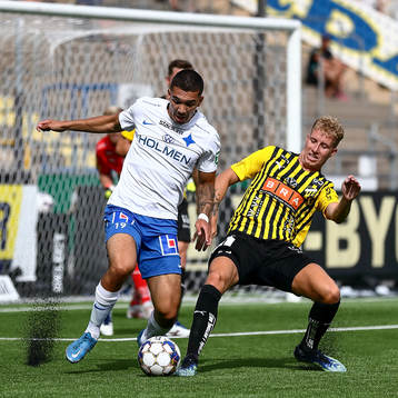 IFK Norrköpings Lucas Lima och Häckens Samuel Gustafson