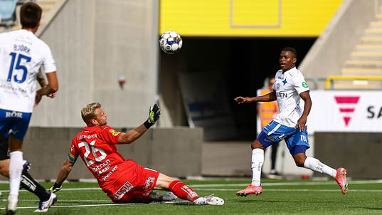 Häckens målvakt Peter Abrahamsson och IFK Norrköpings