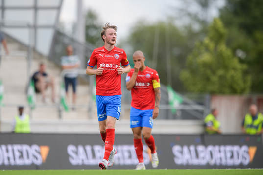 Helsingborgs Rasmus Jönsson jublar