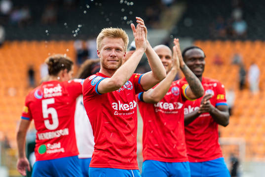 Helsingborgs Andreas Landgren jublar