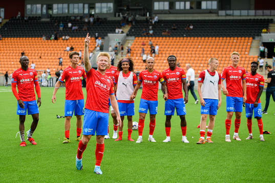Helsingborgs Andreas Landgren jublar