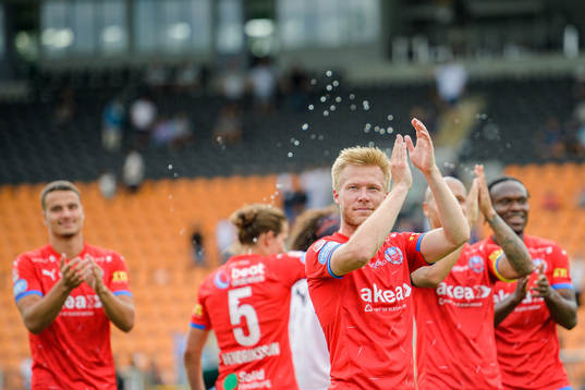 Helsingborgs Andreas Landgren jublar
