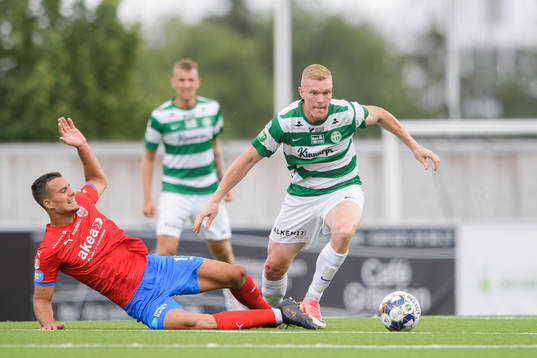 Helsingborgs Assad Al Hamlawi och Västerås David Engström