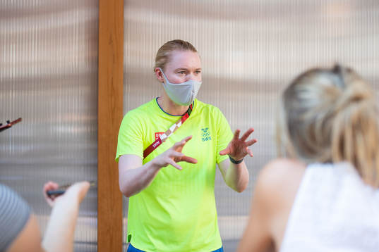 Hedvig Lindahl of the Swedish national women´s fotball team